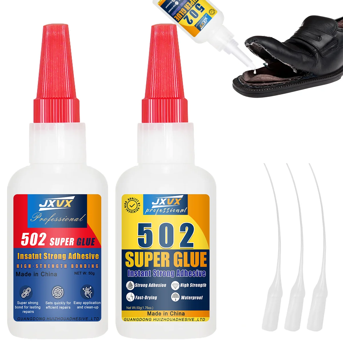 New Adhesive Formula 502, Hydroacrylate Adhesives, Fast Dry Hydroacrylate Adhesives, leather, Rubber, Glass, wood, Metal