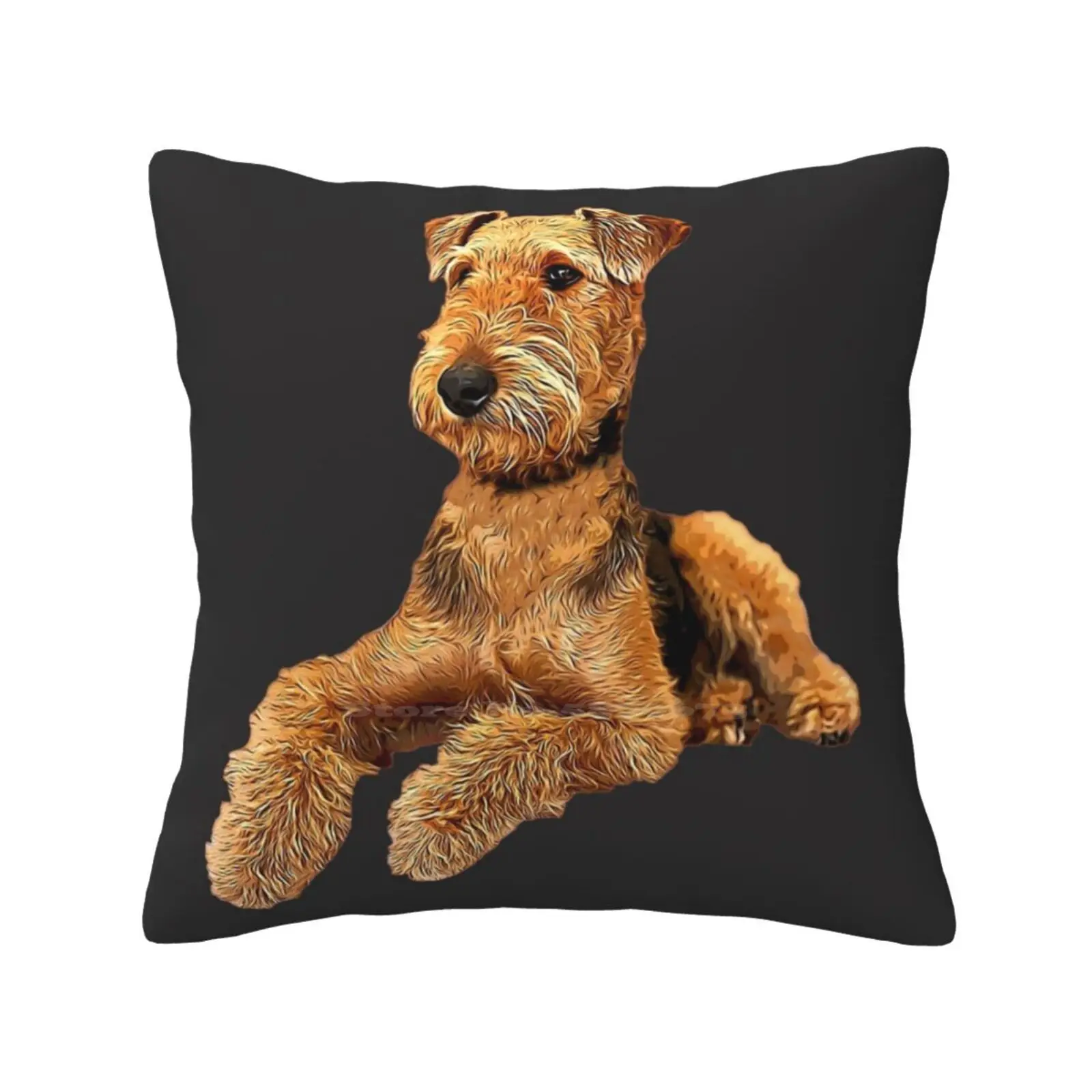 

Airedale Terrier красивая собака, Забавный милый Декор, квадратная наволочка для собак Airdale Airedale, терьер, щенок, милая мама Airedale