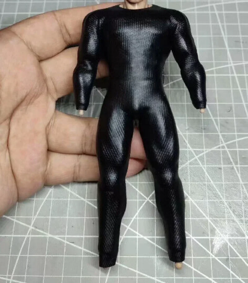 1/12 Scale Striped black tight fitting suit Model for 6'' gwtoys