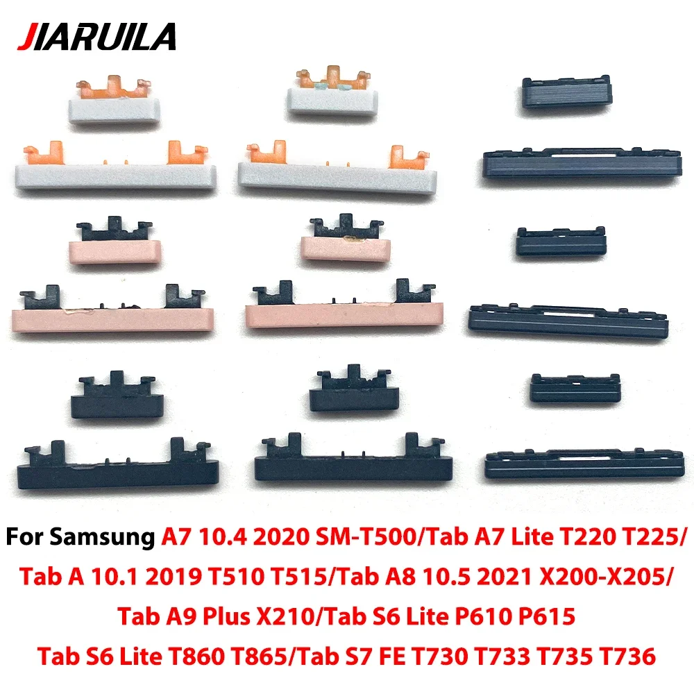 For Samsung A7 10.4/A7 Lite/A 10.1/A8 10.5/A9 Plus /s6 Lite/s6 Lite/S7 FE Side Keys Power and Volume Buttons Replacement