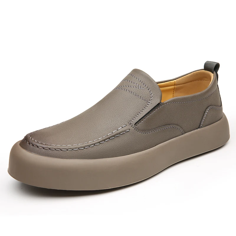 

Men's casual board shoes, trendy and fashionable, versatile and durable leather shoes