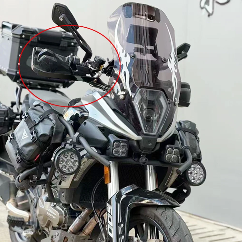 

SRT600 anti fall handguard For QJMOTOR SRT600 Hand Guard Modification Anti Fall Friction Travel Handle Hand Guard Windshield