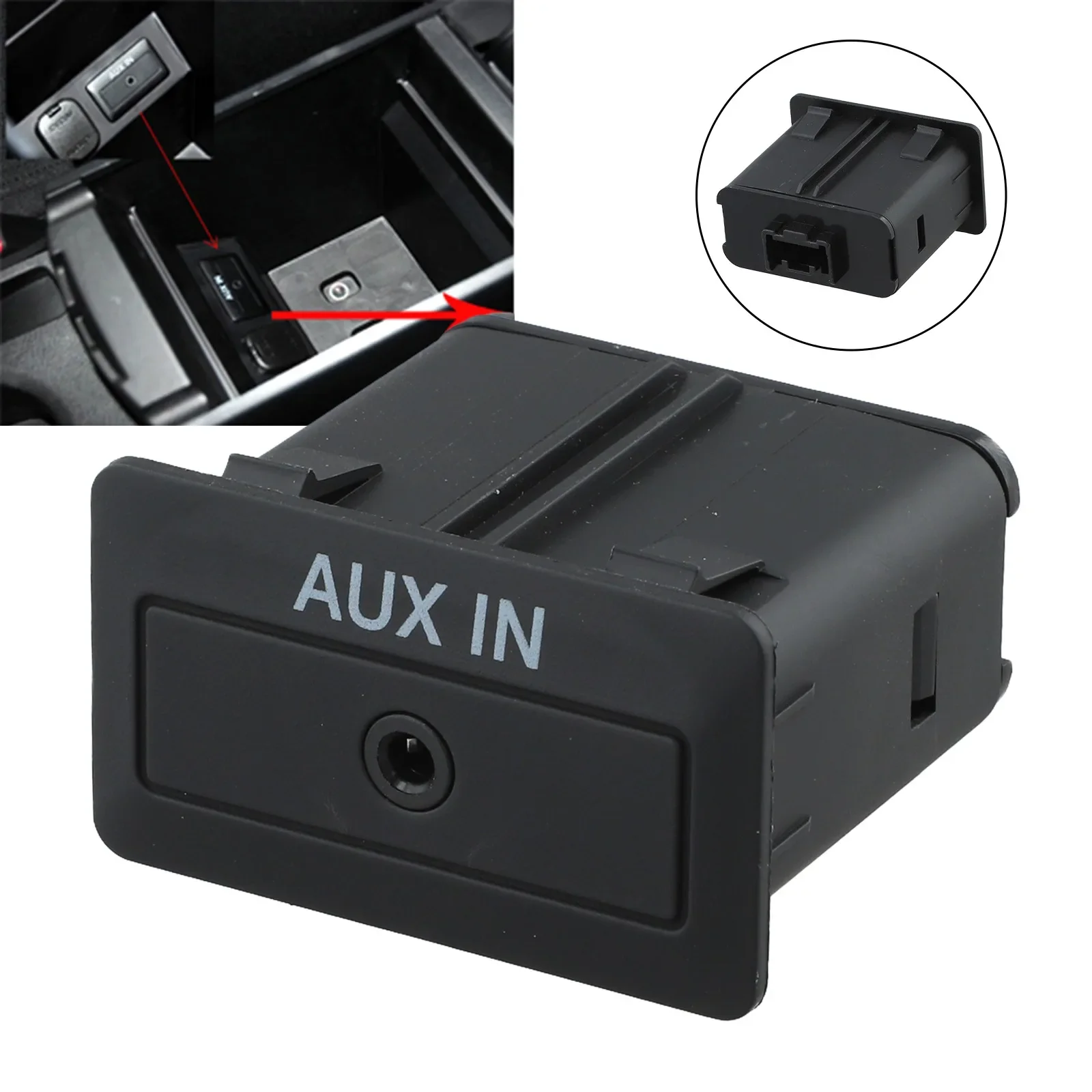 Center Console Aux Stereo Adapter TD74-66-DFX For Mazda CX-9 2006-2012 For Mazda 3 2009-2012 For Mazda 6 200 Audio Socket