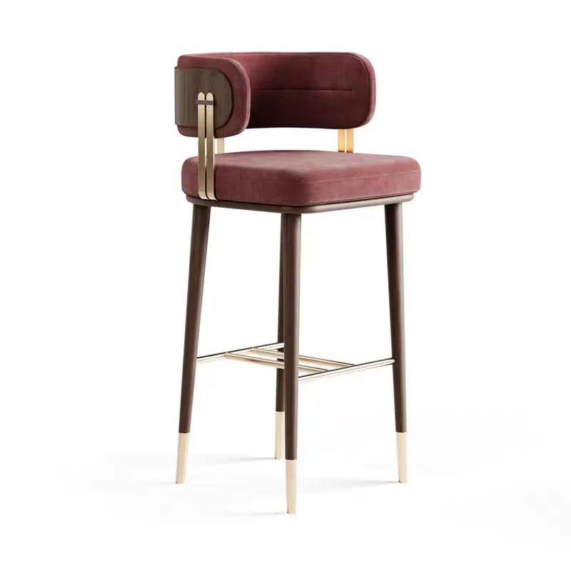 

Acrylic Luxury Bar Chair Counter Soft Outdoor Kitchen Bar Chair Home Breakfast Island Taburetes Para Barra Home Furniture