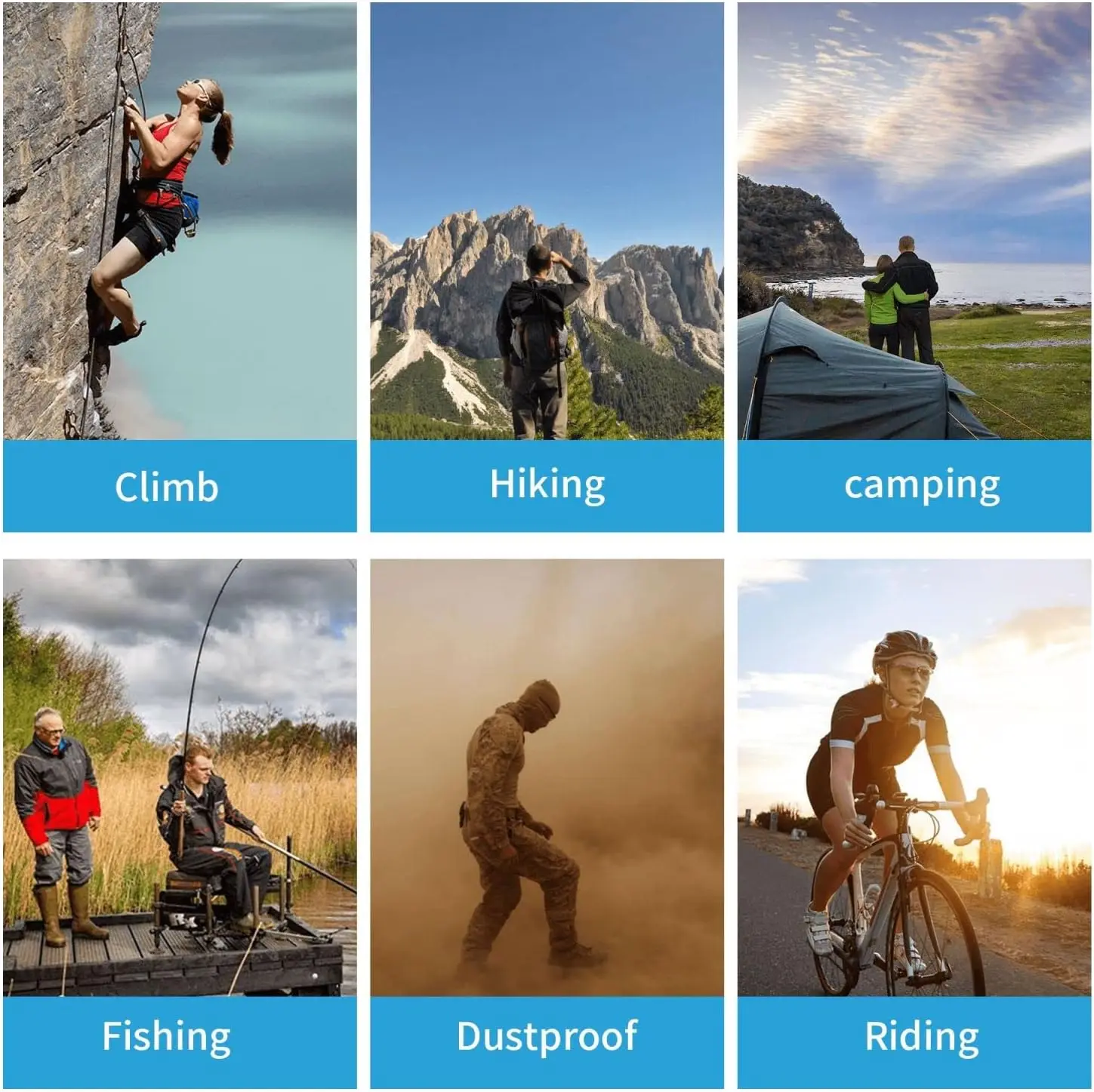 Maska na twarz wielofunkcyjna z motywem flagi stanu Kolorado, wielokrotnego użytku, materiałowa, bandana, kominiarka, osłona, szalik, wielokolorowa