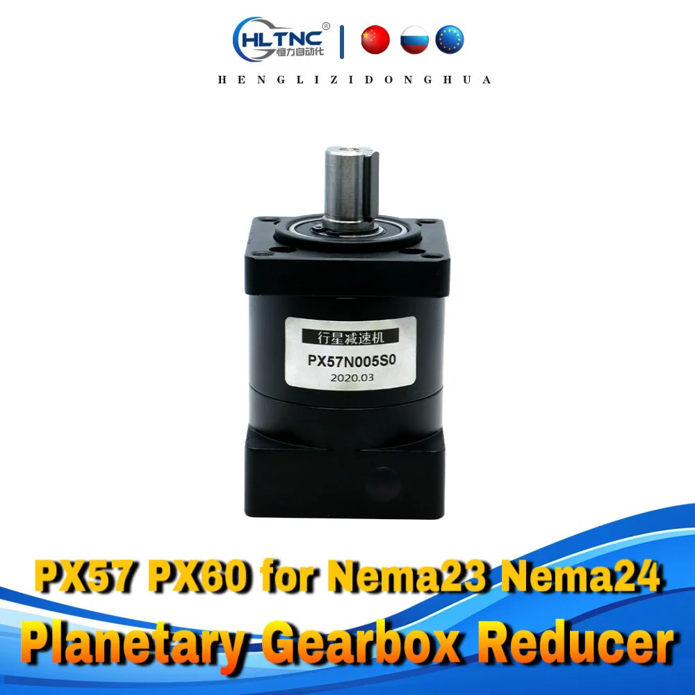 

Nema23 Nema24 Speed Ratio 4 5 6 10 :1 Planetary Gearbox Speed Reducer 8/14mm Input Output Carbon Steel Gear for 57mm 60mm Motor