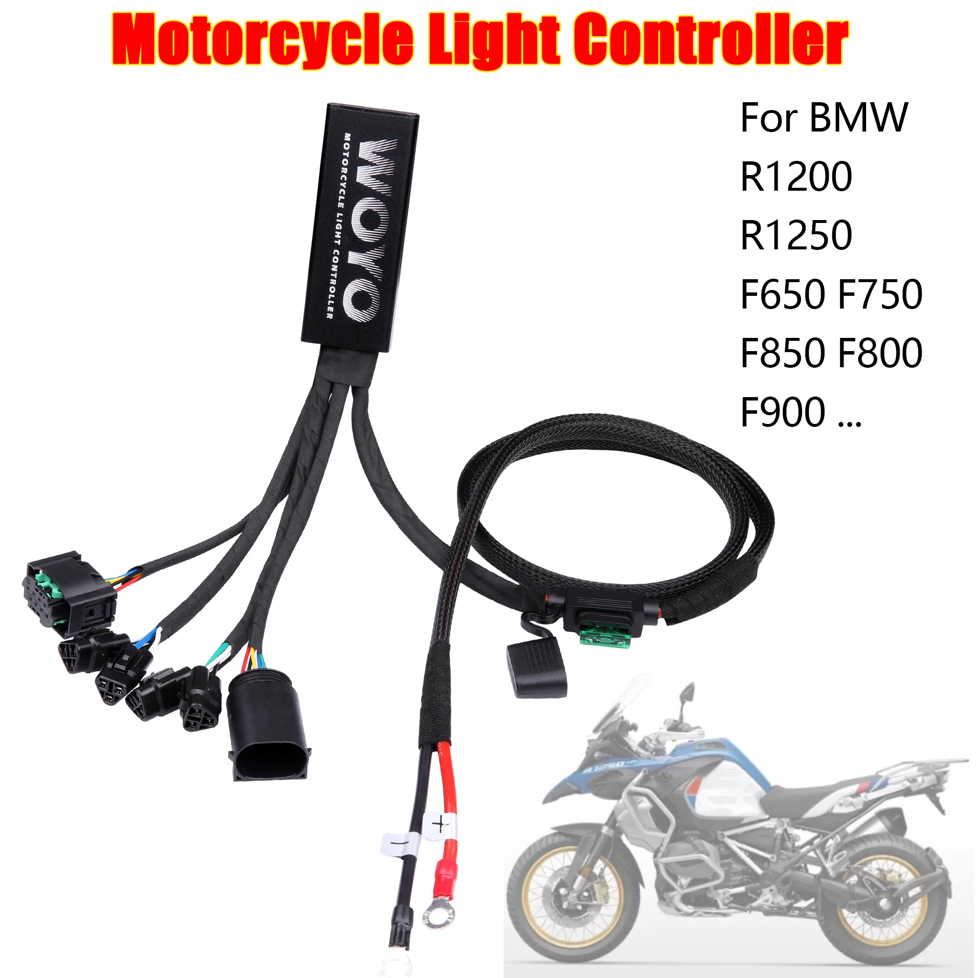 WOYO Motorcycle LED Controller Increased Light for BMW GS Motorcycle Headlight CAN Bus Electrical System Controller MLC001 002