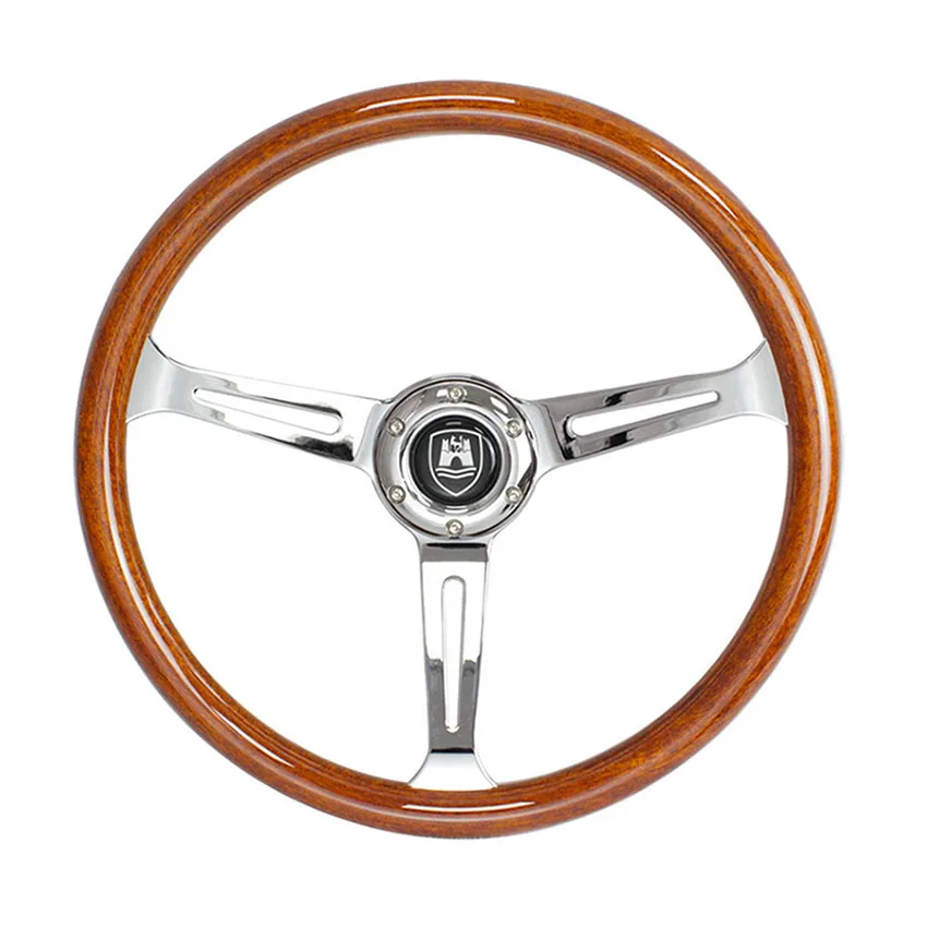 

15inch 380mm Universal Classic Wolfsburg Steering Wheel ABS Wood Retro Racing Copy Wood
