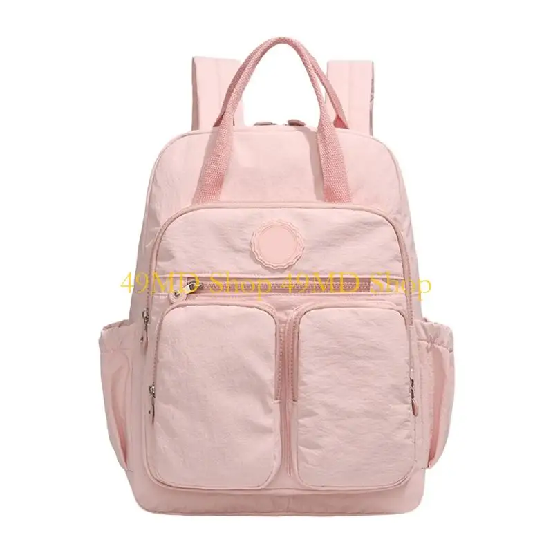 49MD Women's Commuters Backpacks with Multiple Storage Compartments for Organization Lightweight Practical Nylon Ergonomic Strap