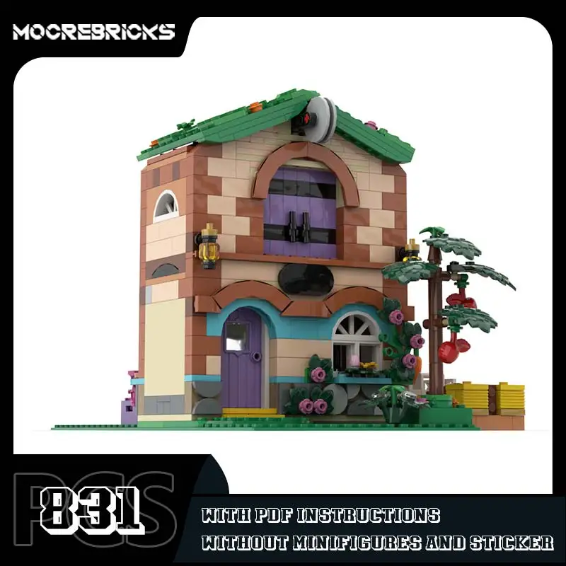 MOC Series Medieval Farm House Model Modular Architecture City Street View Building Blocks DIY Assemble Bricks Toys Gifts
