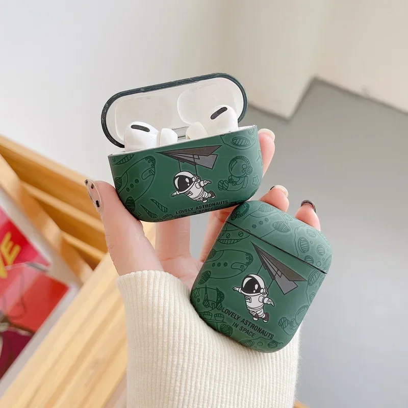 Astronaut Space Moon Soft Earphone Case for Airpods 4 2024 Pro 3 2 1 Headphone Cover for Air Pods Pro2 Pro3 Generation Custodia