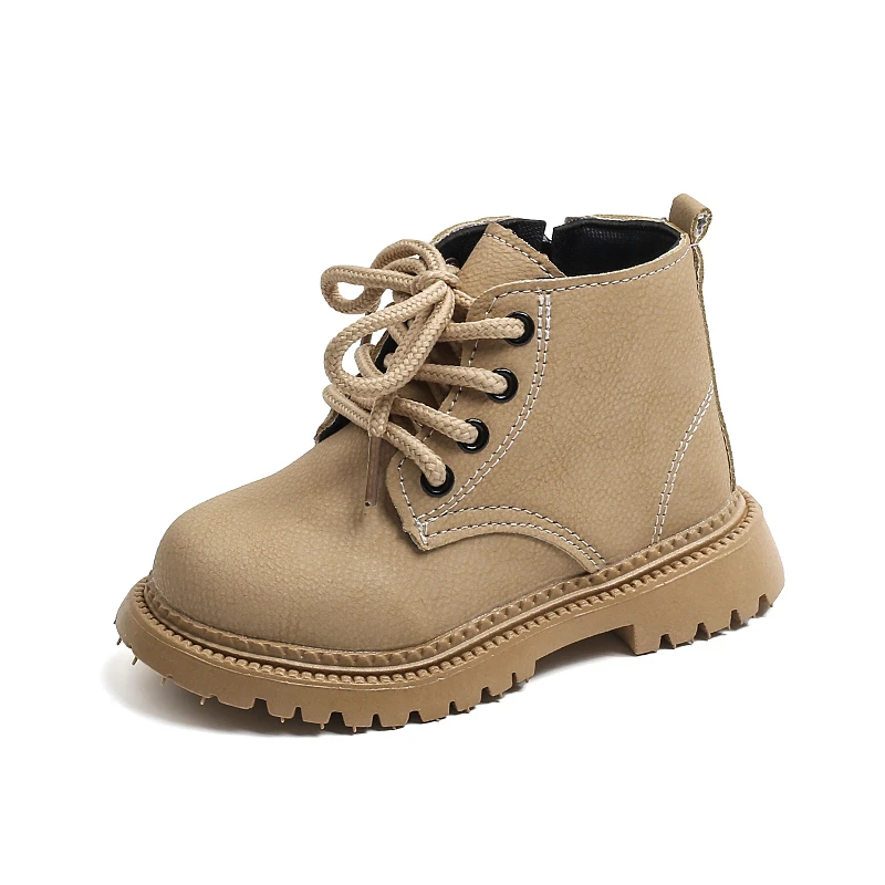 Autunno inverno bambini stivali moda Casual ragazzi Toddler Girls stivali in pelle calda bambini scarpe da passeggio ragazzi ragazze stivali per bambini