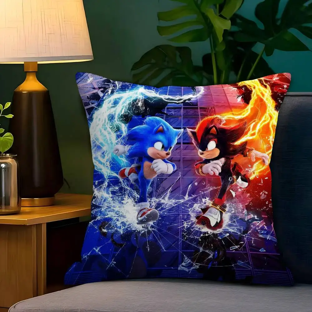 S-Sonic Game Pillow Cover Sofa Cushion Cover Home Room Decoration Children Gift - view 6