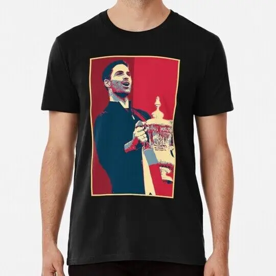 Mikel Arteta Trophy Artwork S to 5XL Made in the USA T-Shirt