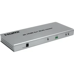 4K HDMI 8x1 Multi-viewer Switcher 2 6 8 In 1 Out Seamless Switch 4x1 Quad Multi Viewer 4 Channel Screen Divider Video Converter