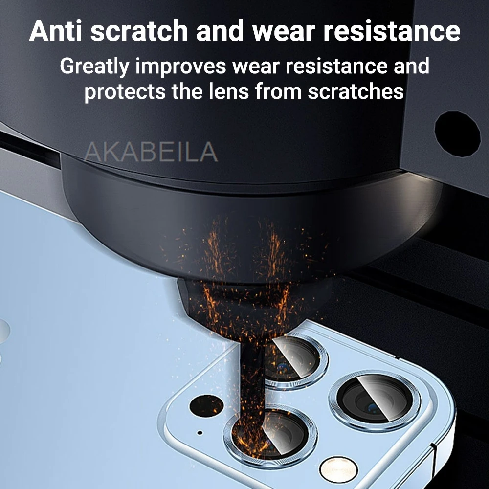 Metal Ring Camera Lens Protector For iPhone 17 11 16 15 Pro Max 13 14 Plus 12 Mini Air 16promax 17promax Lens Camera Glass Film view 4