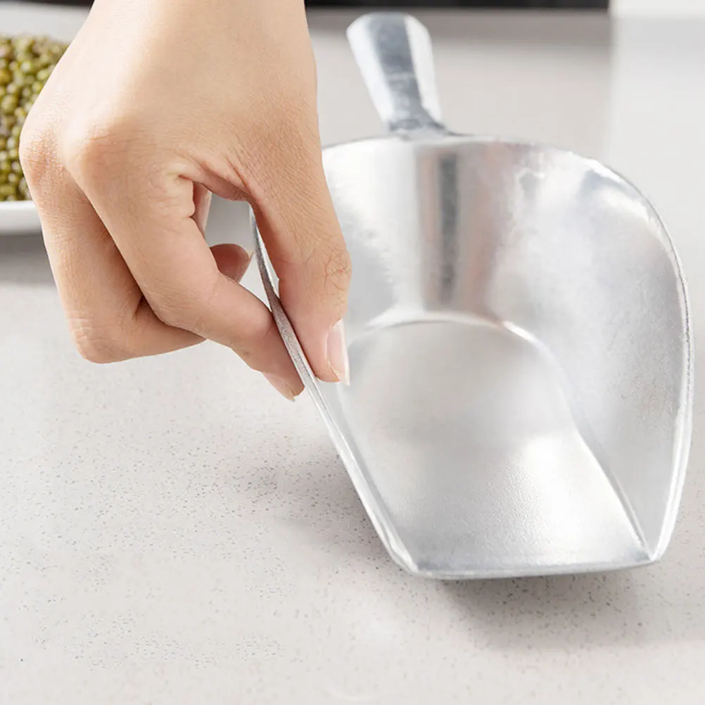 

Кухонный алюминиевый совок, лопата для кубиков льда, многофункциональный практичный инструмент для хранения морозильной камеры, совок для льда для морозильной камеры