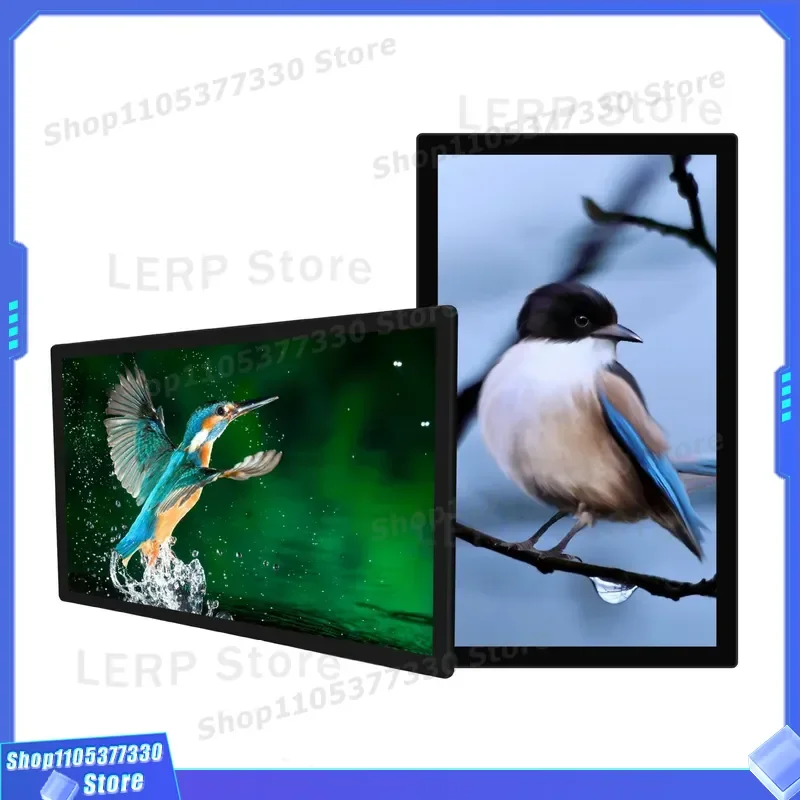 HD LCD Wall Mounted Advertising Player Digital Signage Network Split Screen Display for Hotel Restaurant Supermall Shopping