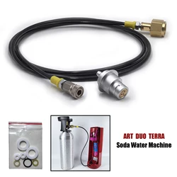 Soda Water Maker Accessories W21.8-14 G3/4 CGA320 Terra DUO Art To CO2 Tank Cylinder Adapter Kit with Quick Disconnect Connector