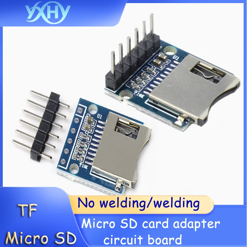 1 Uds 3,3 V Mini módulo de tarjeta Micro SD Mini lector de tarjetas TF adaptador de tarjeta Micro SD placa de circuito