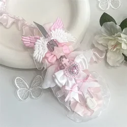 Pink White Color Utility Knife for Student Sweet Fashion Wings Bow Box Cutter Scrapbook Journal Paper Cutter Student Supplies