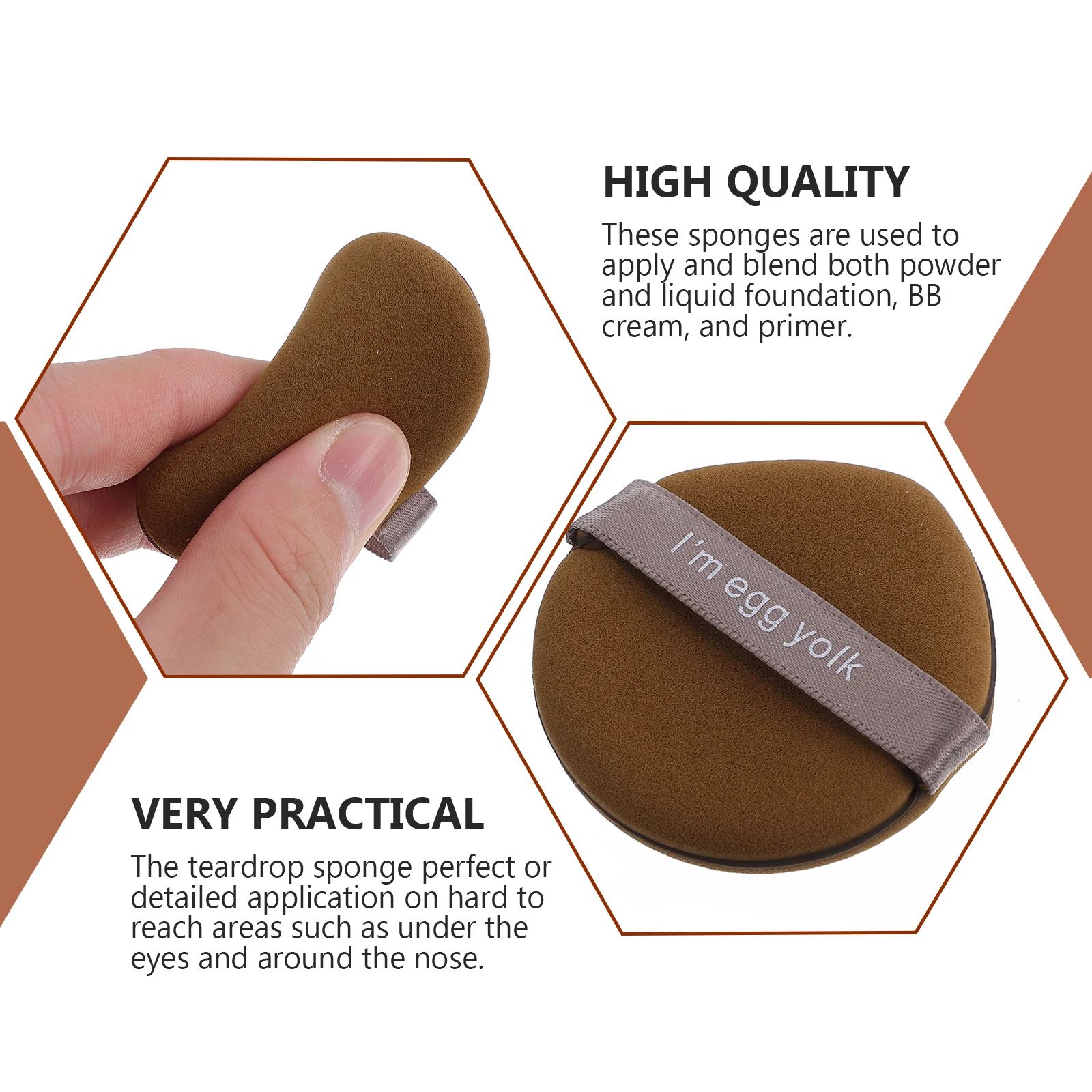 

12Pcs Makeup Sponges Dual-Sided Soft for Foundation Concealer Blush Highlighter Powder Puff Blender Essentials