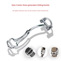 High Quality Stainless Steel Watch Buckle For Cartier New Santos Blue Ballon PASHA Series Folding Buckle Metal watch Buckle 16mm