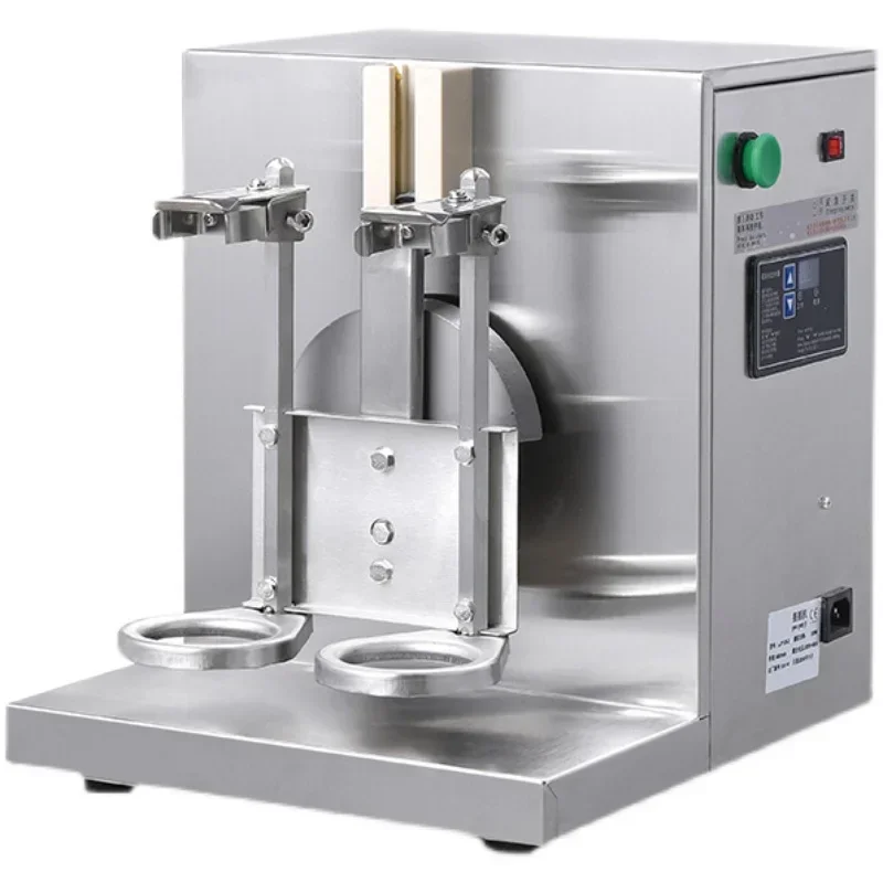 Double cup timed milk tea shaker, multi-functional milk tea shop, stainless steel rocker, fully automatic shaking evenly