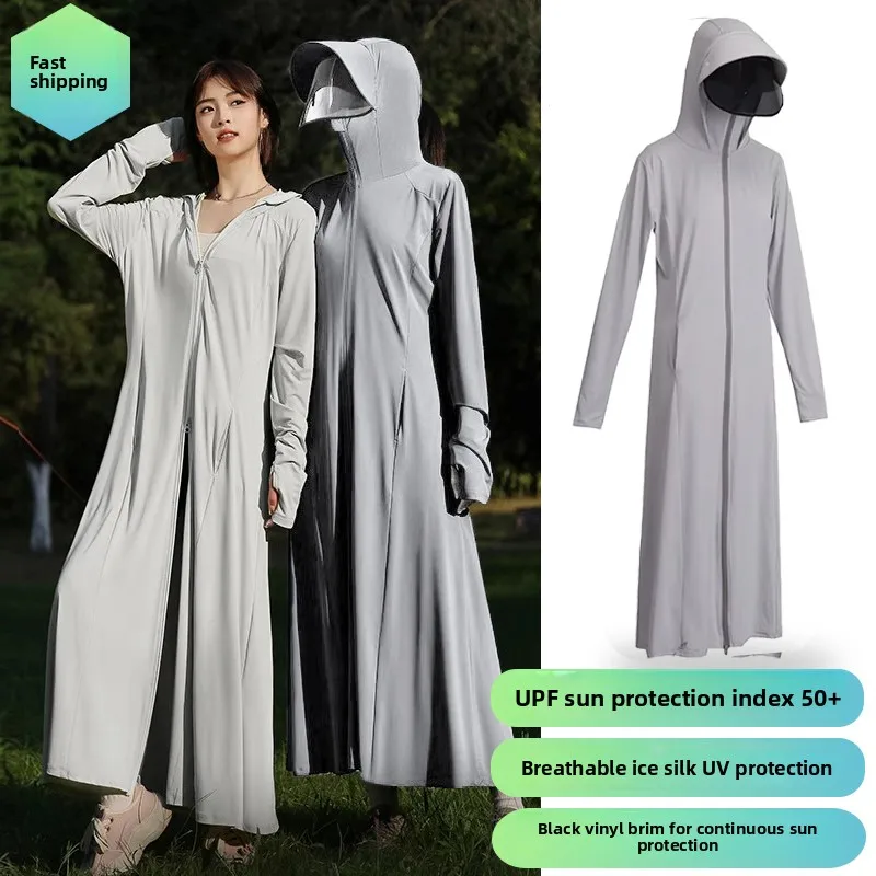 

Women's Long UV Protection Clothing Summer 2025 New Sle Bike Riding Outdoor Casual Faion Full Body Protection