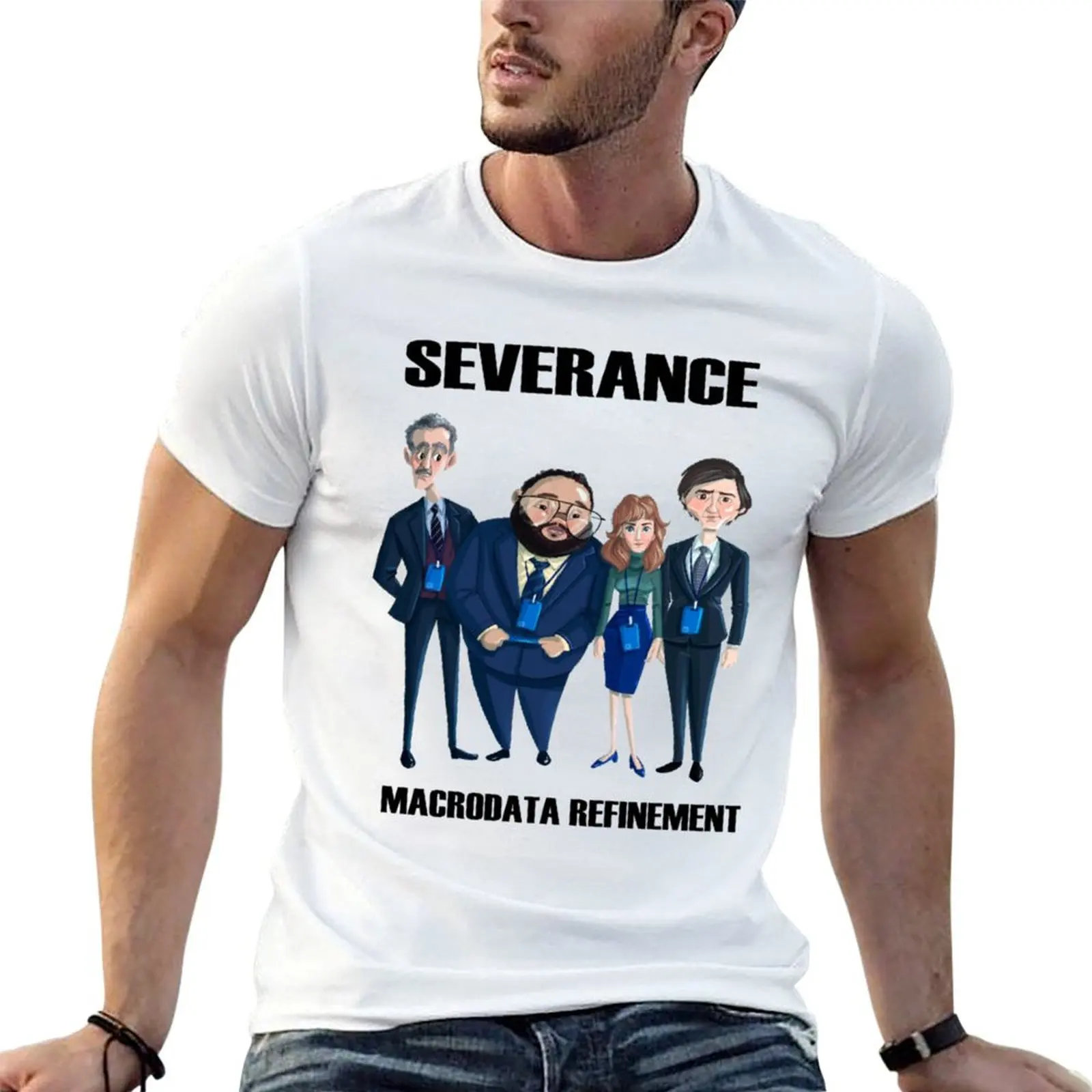 Severance Lumon macrodata refinement T-Shirt valentines clothes plus size tops men clothings