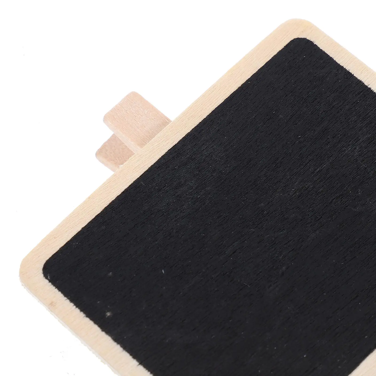 4 Pcs Small Blackboard Clip Tag Wooden Message Bracket Mini Chalkboard Signs Food Labels