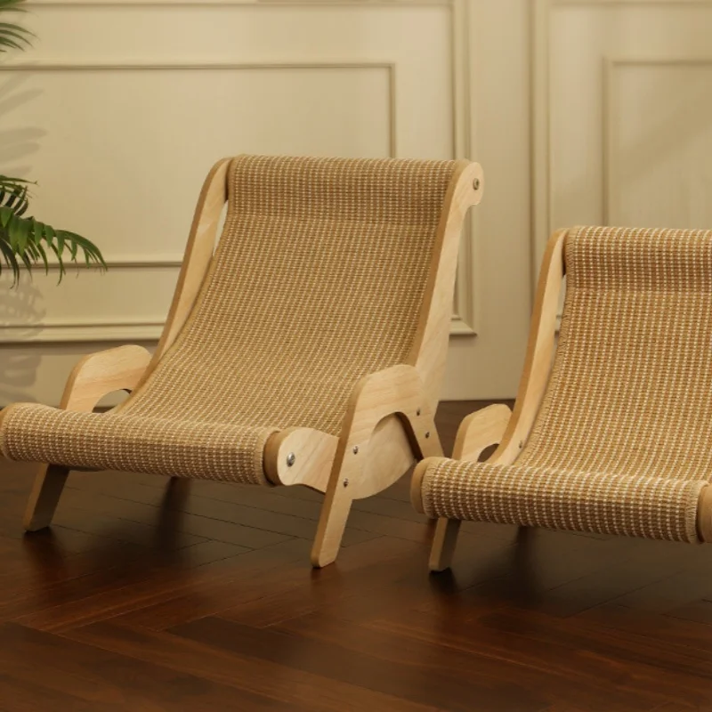 Cat Sofa Wooden Scratching Board Cat Lounge Chair Pet Hammock Durability Nonslip Scratch Resistant Cat Bed for Kittens