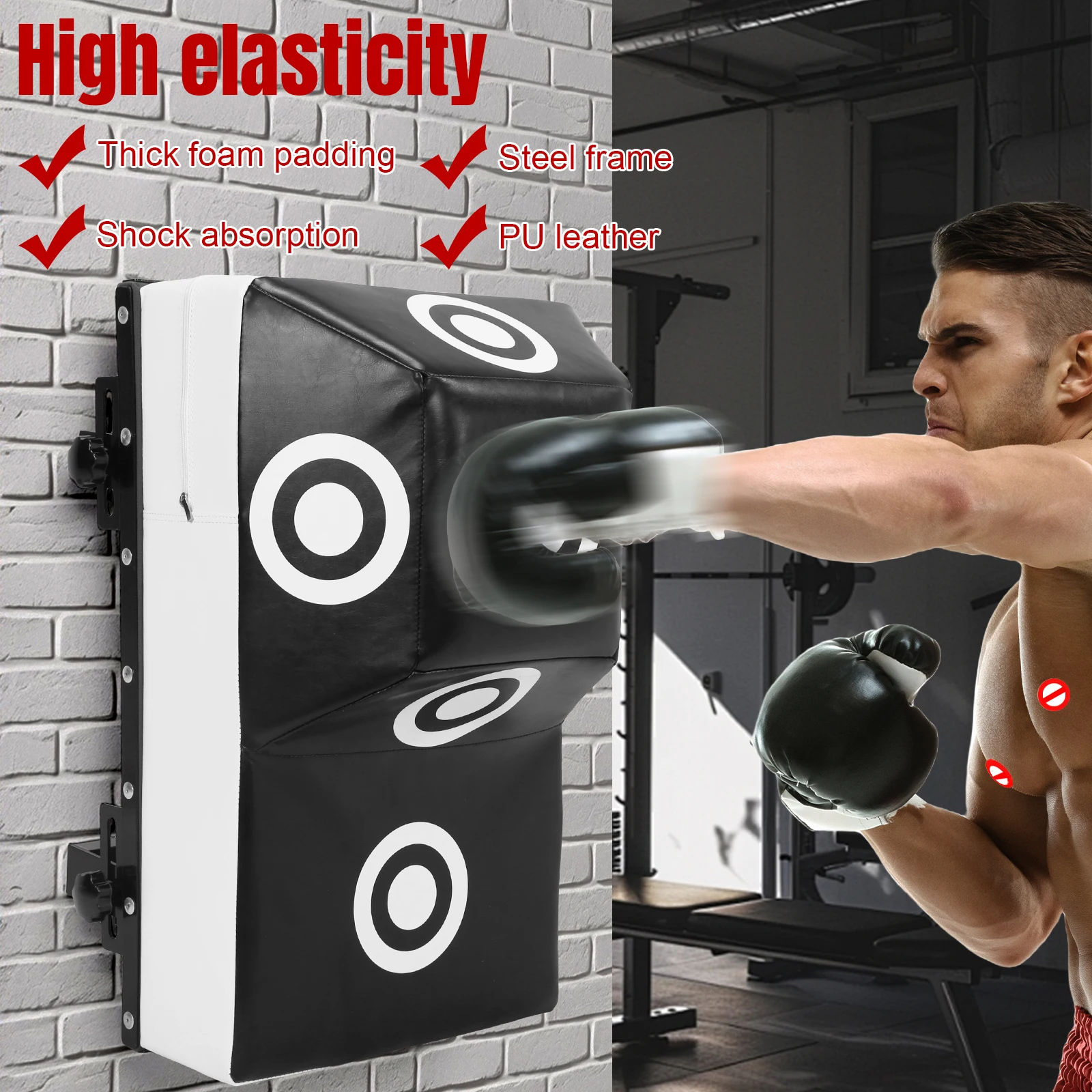

Wall Mount Uppercut Boxing Training Bag Multiple Hit Points Punching Bag Training Target for Adults for Bedroom/Living Room/Gym