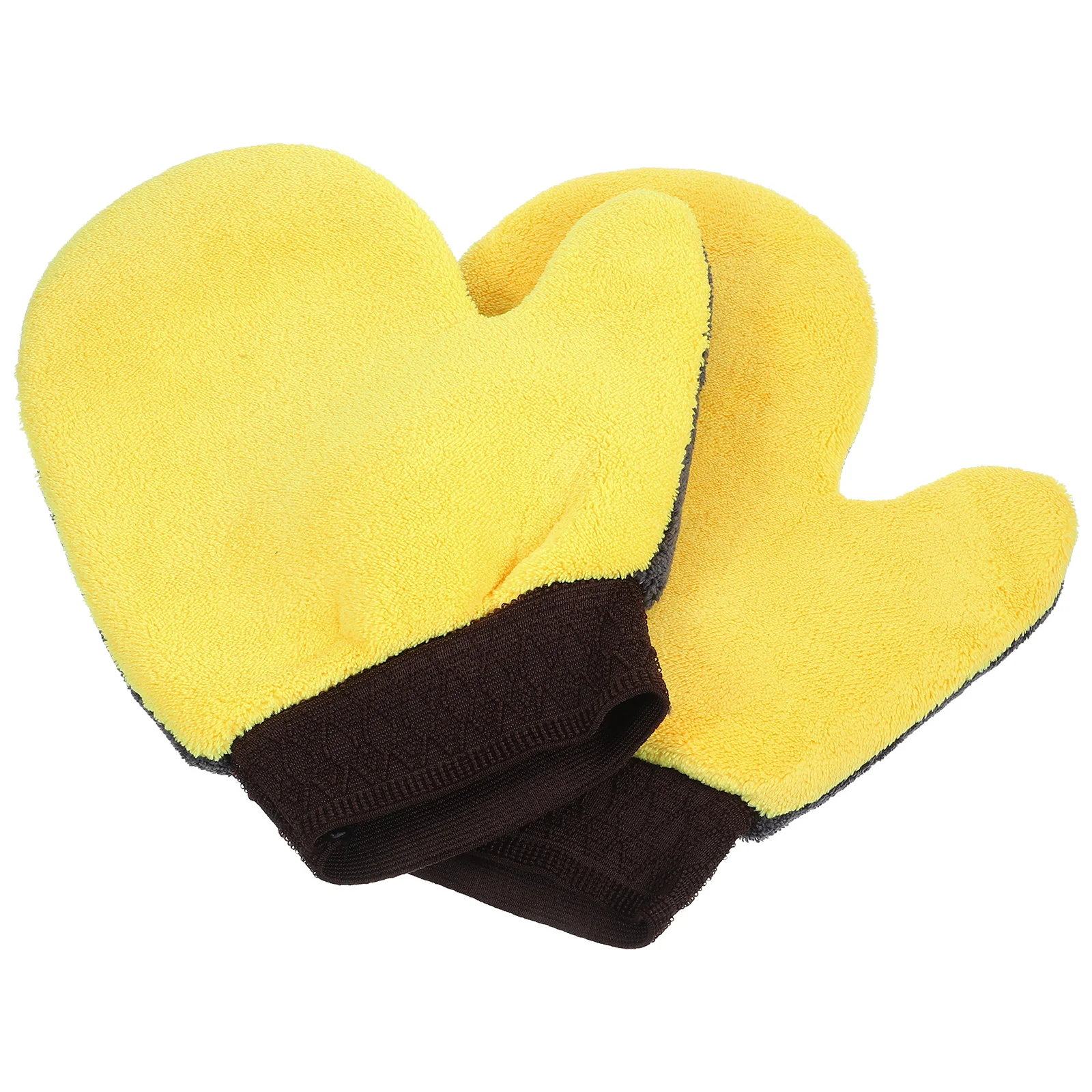 

2 Pcs Car Wash Gloves Accessories Mitt for Washing Hand Cleaning Detailing Automotive