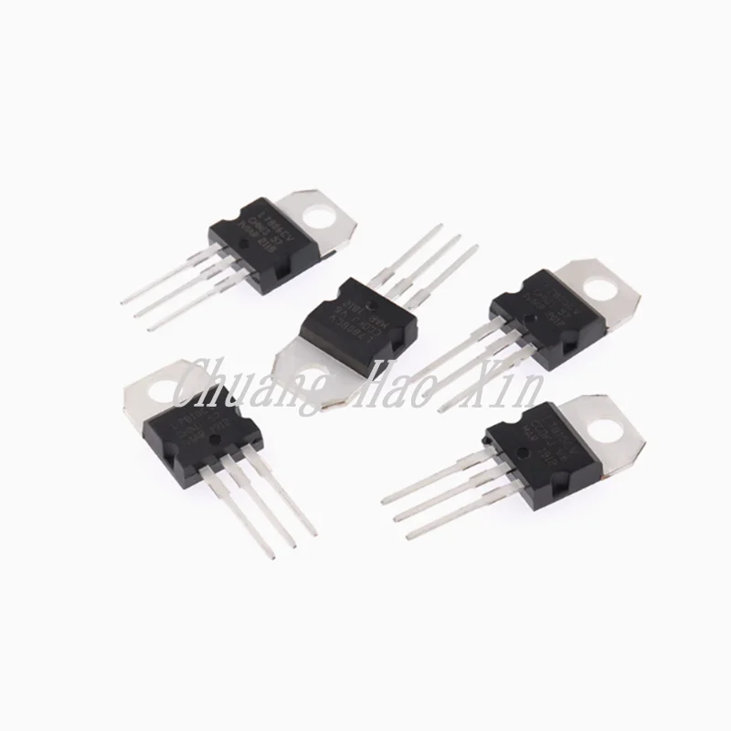 5 pieces of three terminal voltage regulator transistor 5V 12V L7805cv lm7809/7810/7824/06/08/7812CV