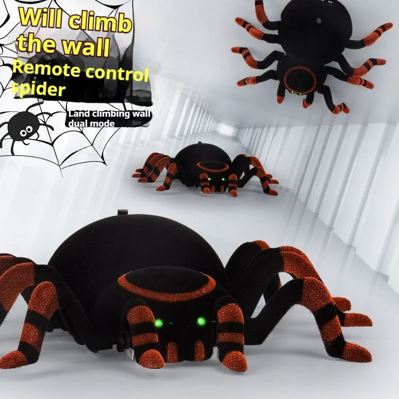 Realistic wall-climbing spider model,remote control car,Electric rc cars with dual Mode,Cool Lighting,rc crawler Funny toys gift