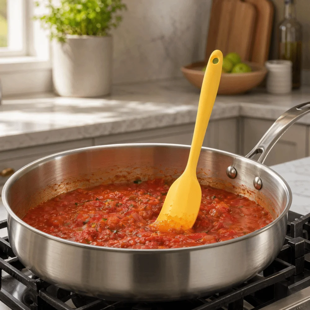 Silicone Silicone Kitchen Spatula Heat Resistant Cold Resistant Food Grade Silicone Silicone Spatula Hanging Hole Apply Stir