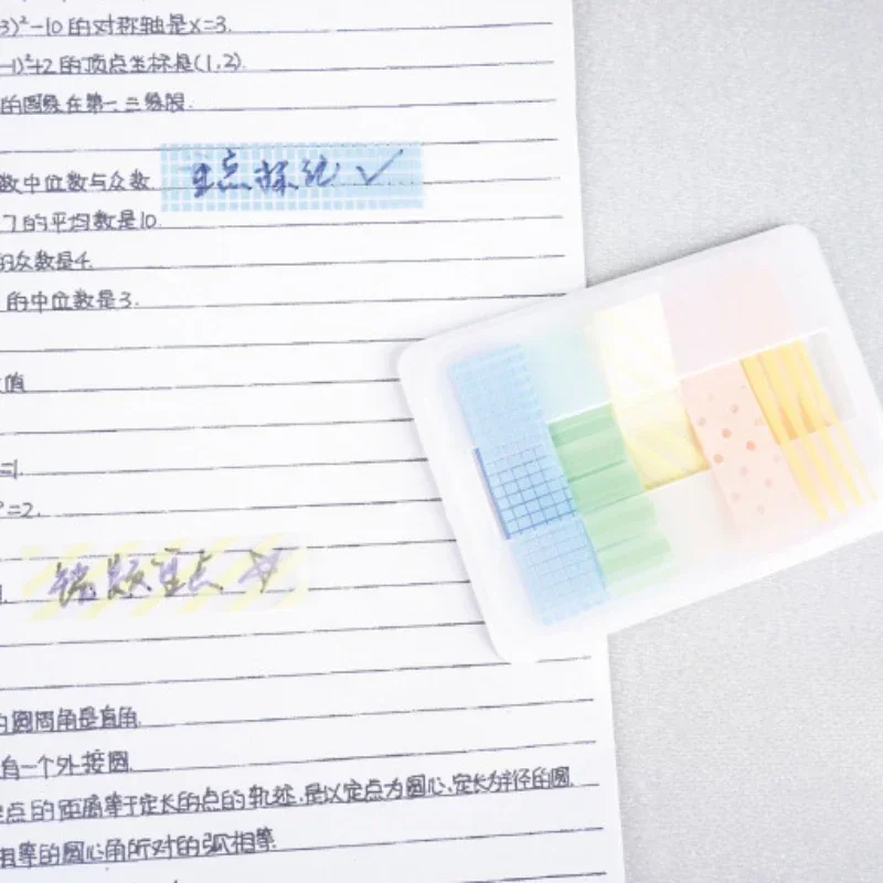

100sheet Simplicity Design Sticky Note Transparent Writing Mini Index Sticky Note Reading Book Tab Student/office Supplies