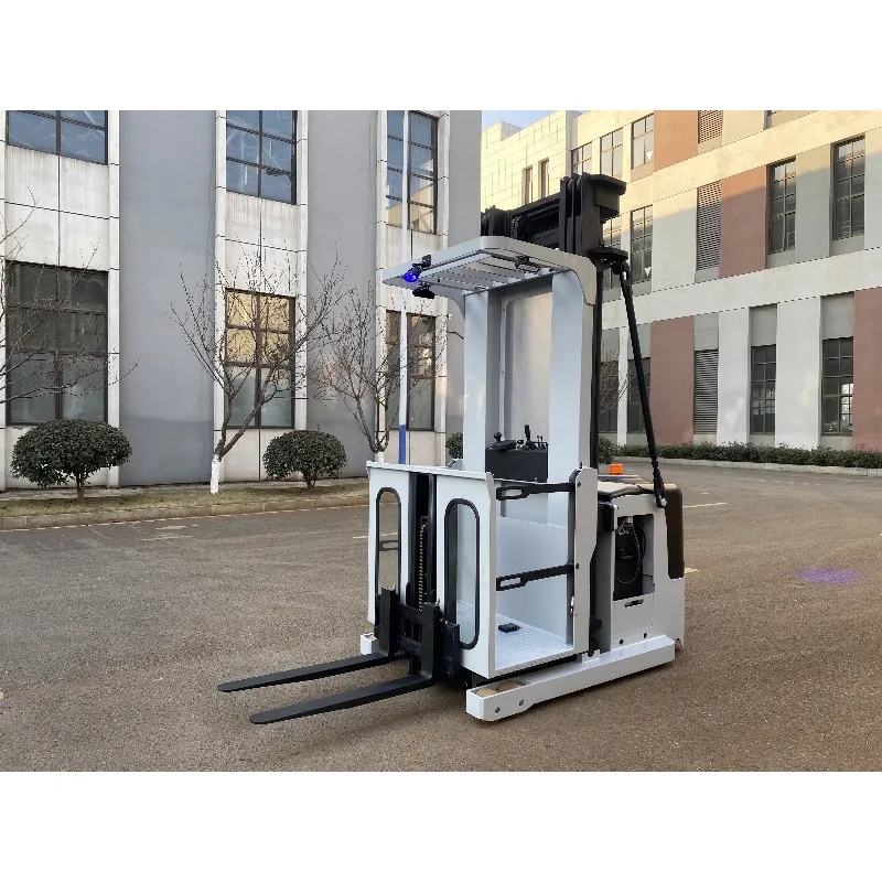 Customized 1.5Ton Man-up Electric Forklift Order Picker For Warehouse Handing And AC Motor