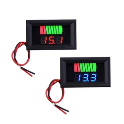 Car Battery Charge Level Waterproof Indicator 12V-72V 84V Lithium Battery Capacity Meter Tester Display LED Tester Voltmeter