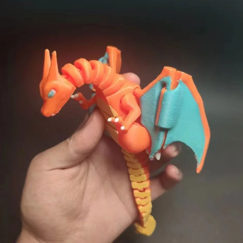 3D Printing Charizard Model Figure Multiple animal appearance Multi-joint movable Room Decoration Children's Toy Gifts