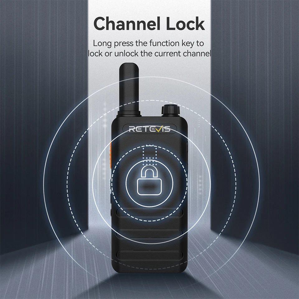 Retevis B63H Walkie-Talkie Mini-Funkgerät mit verstecktem Display, tragbares PMR446 VOX Profi-Funkgerät für Restaurant und Hotel – Detail 15