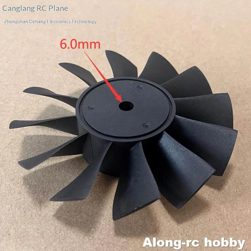 Along Rc Hobby 90mm Edf Ducted Fan 12 Blades Integrated Forward Rotation Metal Blade Part For Rc Flying Wing Airplane