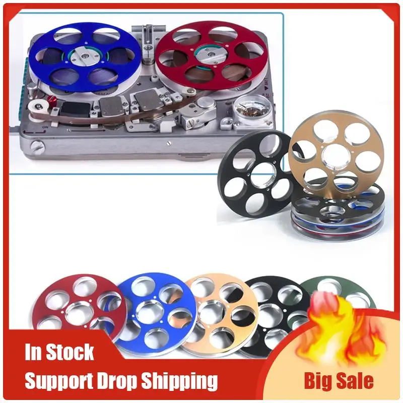 

Empty Tape Reel 6 Hole Empty Takeup Reel Audio Tape Empty Nab Hub For Nagra SN SNST Series Recorders Accessories Gold