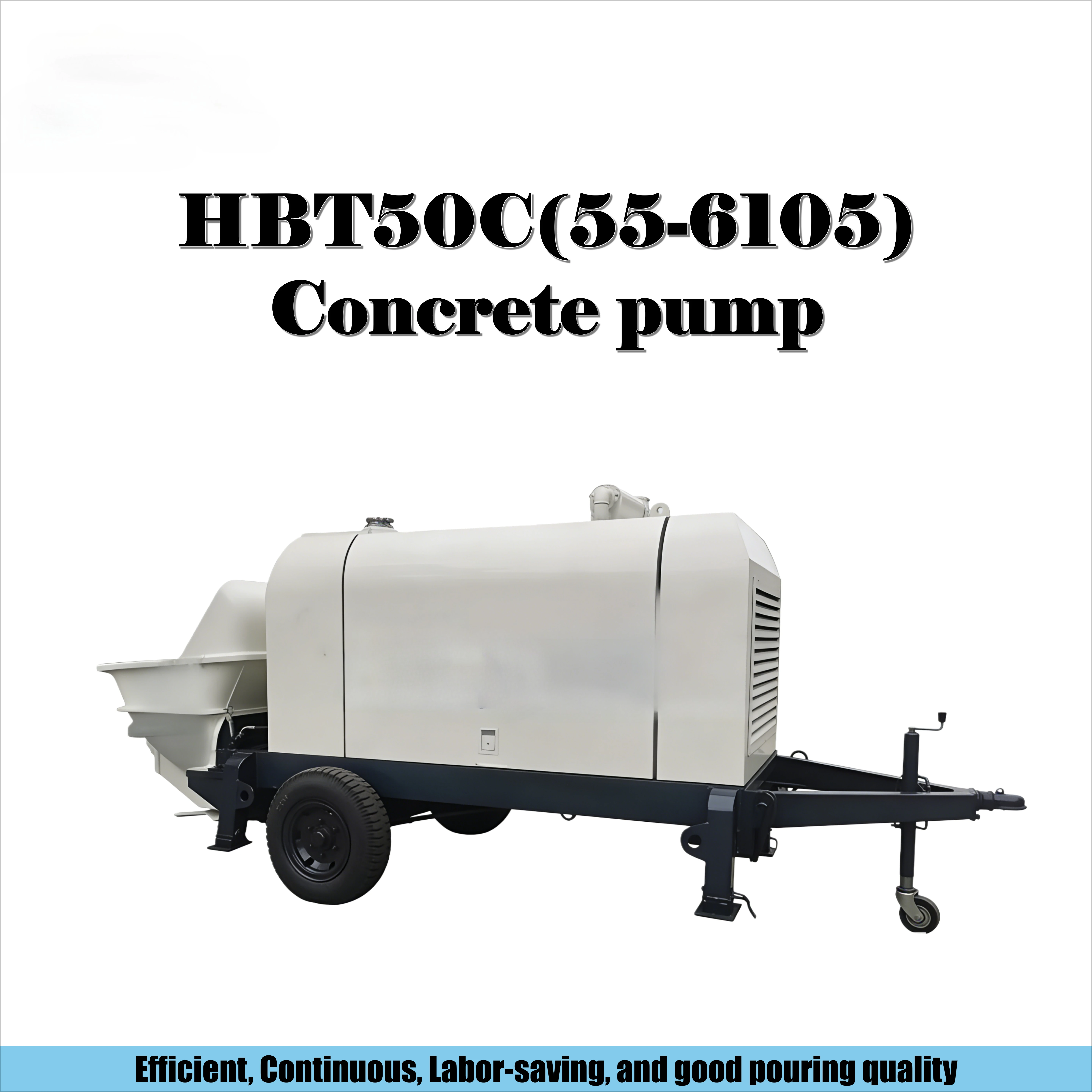 Hot-selling Concrete Pump  25-30m³/H Output, 55kw  120-130m Vertical Conveying for Large-Scale Construction Projects