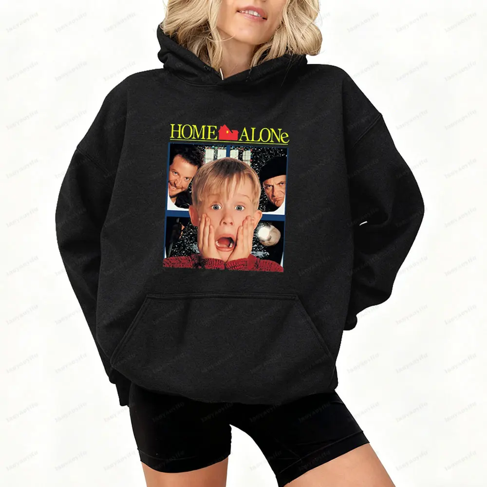 المنزل وحده عيد الميلاد البلوز مضحك فيلم عيد الميلاد هوديي ريترو كيفن مكاليستر الكلاسيكية عطلة فيلم هدية قمم بارد احتفالي الزي