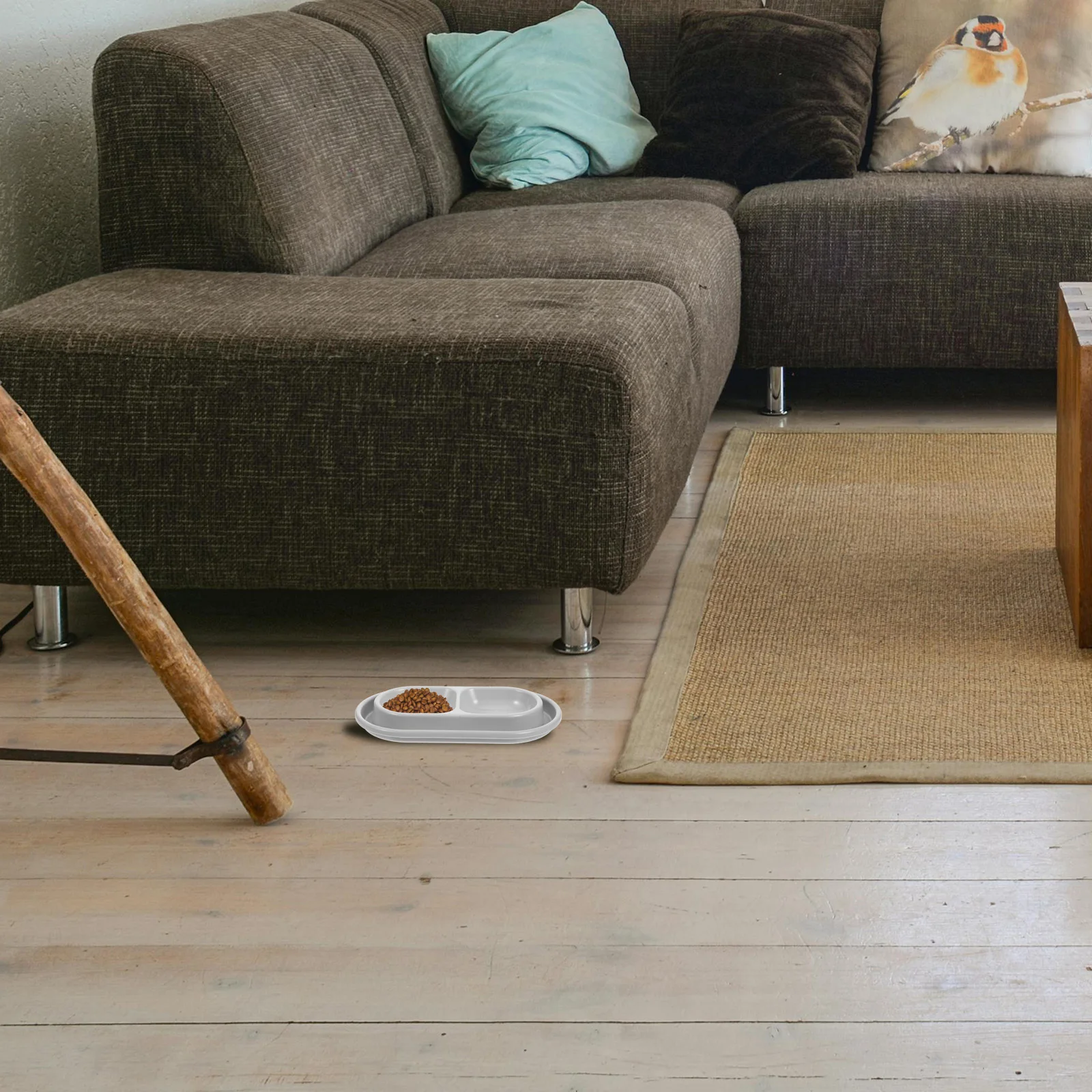 

Proof Gray Dual Feeder For Cats Dogs Outdoor Indoor Pet Outdoor Cat Bowls Food Water Bowl Set Cat Bowl Ant Proof