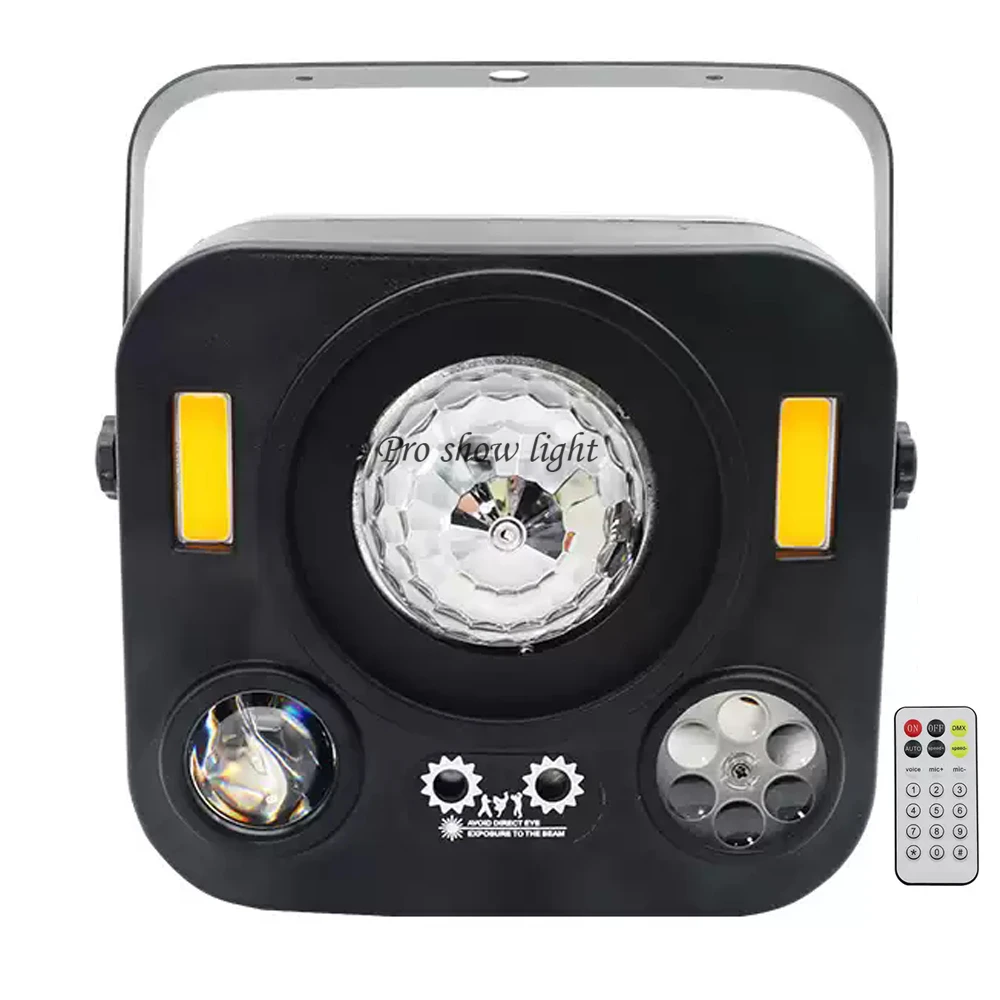 5IN1 Effect Magic Ball Pattern Party Lights 30W Water Wave Effect Lights Stage Strobe Lights Mini Laser Light For DJ Disco Club