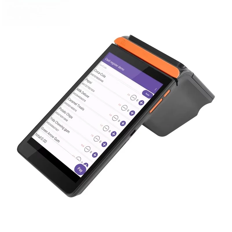 8 Inch Touchscreen Pos Device Handheld Pos Terminal Handheld Point of Sales
