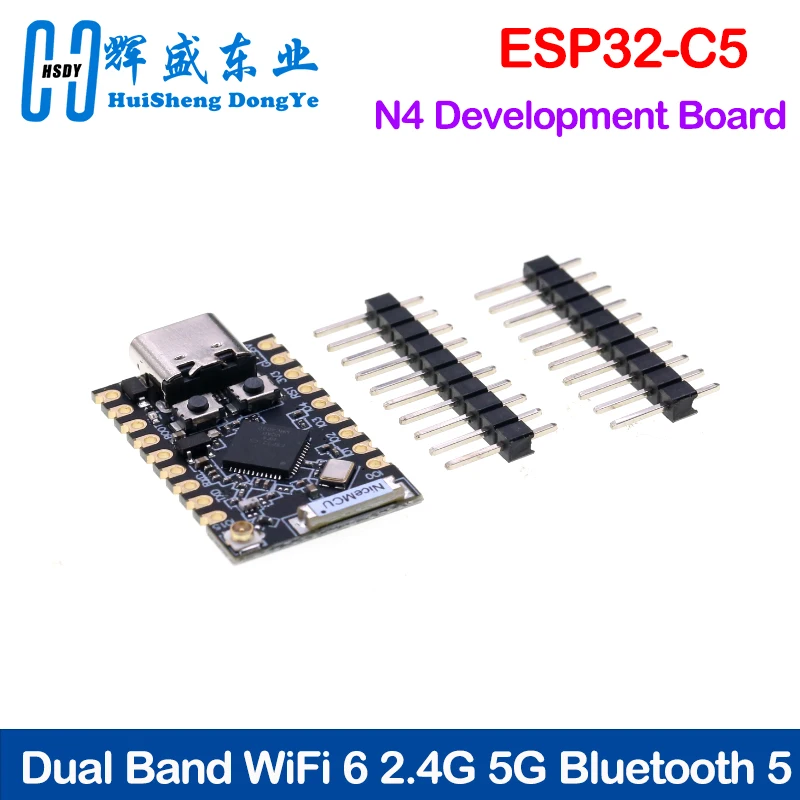 ESP32-C5 N4 Development Board Dual Band WiFi 6 2.4G 5G Bluetooth 5 Zigbee Thread RISC-V MCU 4MB Flash Low Power IoT Matter Smart